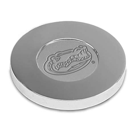 Silver Florida Gators Logo Paperweight