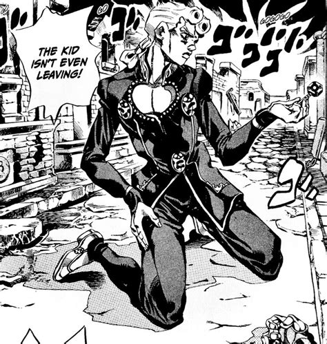 Giorno Manga Panel | Jojo's Bizarre Adventure Anime