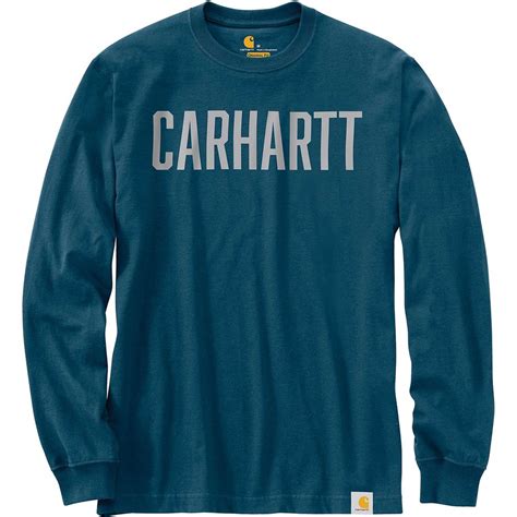 Carhartt Workwear Block Logo Graphic Long-Sleeve T-Shirt - Men's ...