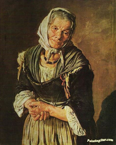 The Old Peasant Woman Artwork By Giacomo Ceruti Oil Painting & Art ...