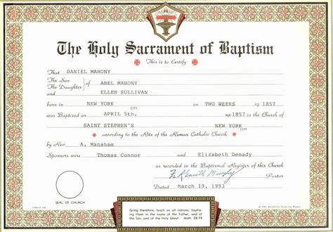 Free Editable Baptism Certificate Template Of 3 Baptism Certificate Free Download ...