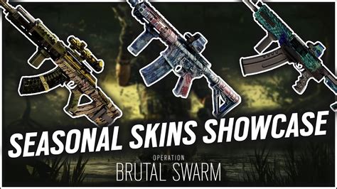 All Seasonal Skins Showcase In Game - Operation Brutal Swarm - YouTube