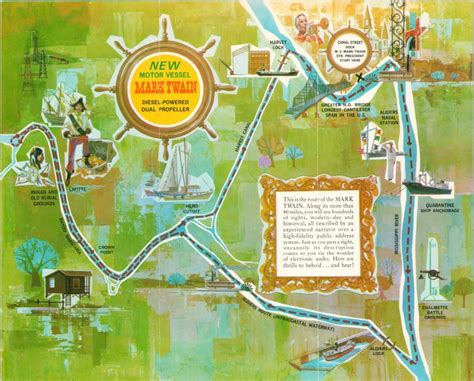 [Route Map of the Mark Twain] | Curtis Wright Maps