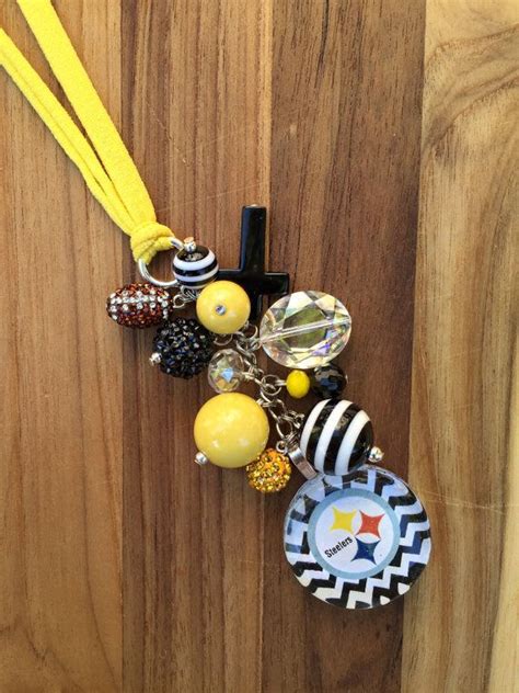 Pittsburgh Steelers Football Car Charm for Rear View Mirror Cute Car Accessories for Women ...