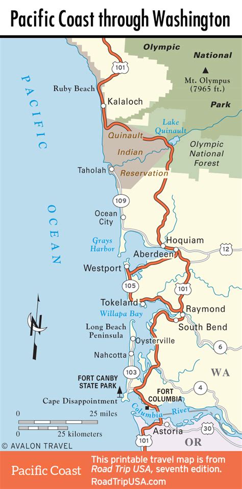 Pacific Coast Route Through Washington State | ROAD TRIP USA