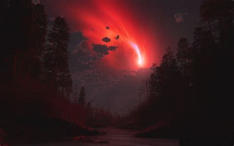 Online crop | meteor on sky painting, fantasy art HD wallpaper | Wallpaper Flare