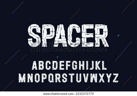 Space Font Set Typography Logo Poster Stock Vector (Royalty Free) 2232372779 | Shutterstock