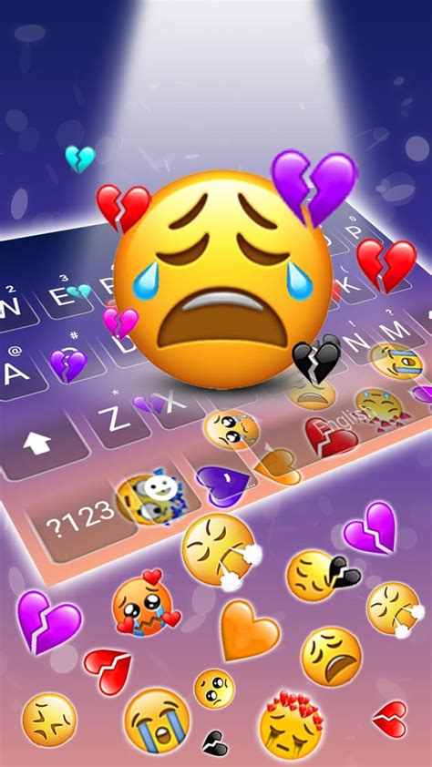 Cry Emojis Gravity Keyboard Background for Android - Download