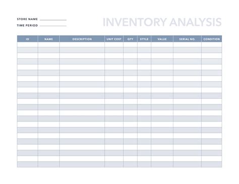 Excel Inventory Worksheet