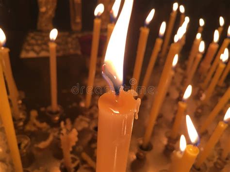 Burning Candles during Epiphany at Russian Orthodox Church. Stock Photo - Image of church, jesus ...