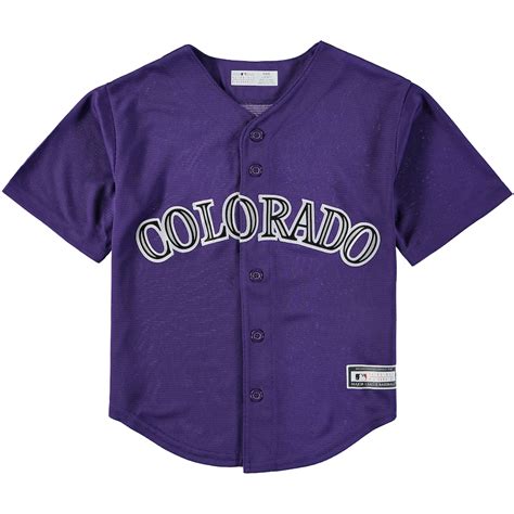 Preschool Colorado Rockies Purple Replica Team Jersey