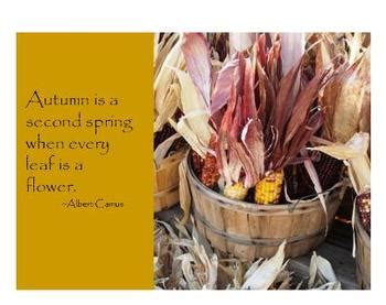 PowerPoint - Autumn Harvest Quotes by SMARTERTEACHER | TpT