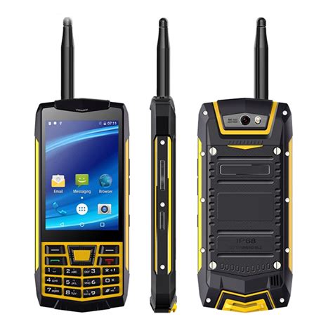 Rugged Walkie Talkie Outdoor Mobile Phone IP68 Waterproof Android 6.0 MTK6580 NFC 3G WCDMA Touch ...