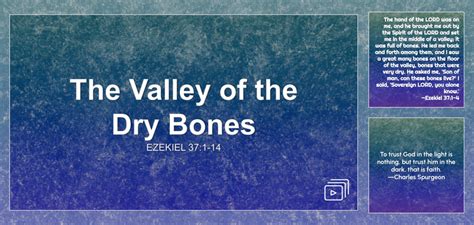 The Valley of the Dry Bones Sermon by Sermon Research Assistant ...