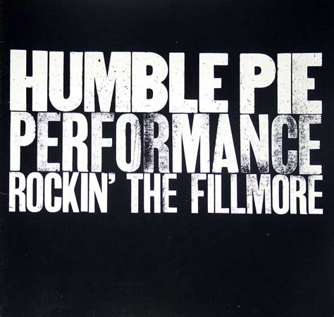 HUMBLE PIE Performance Rockin The Fillmore Album Cover Photos ...