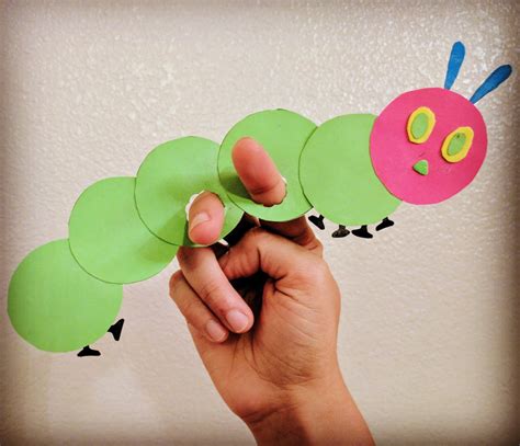 The Joy of Sharing: The Very Hungry Caterpillar - Finger Puppet Craft