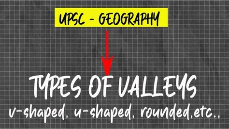 Types of Valleys || Different Types of Valleys | V-shaped,U-shaped,Glacial, Coastal & Canyon ...