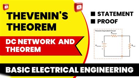 Thevenin's Theorem | Circuit Analysis | Statement with Proof | Basic ...