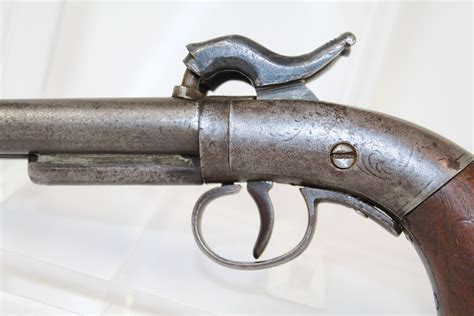 Ethan Allen Double Barrel Pistol SXS Antique Firearms 007 | Ancestry Guns