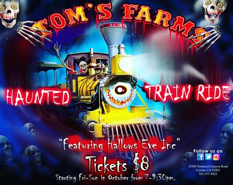 Oct 7 | Tom's Farms 'Haunted Train Ride' Halloween 2023: Temescal Valley | Lake Elsinore, CA Patch