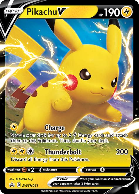 Pikachu V SWSH Black Star Promos Pokemon Card | Pikawiz