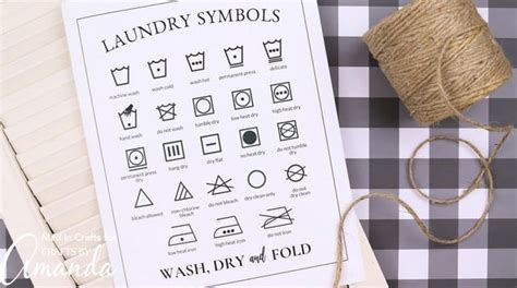 Laundry Symbols Printable: understanding those confusing symbols!