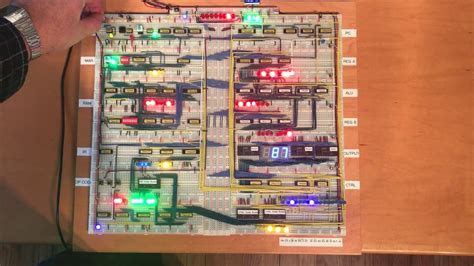 My build of Ben Eater SAP 8-bit computer with Jump Circuit - YouTube