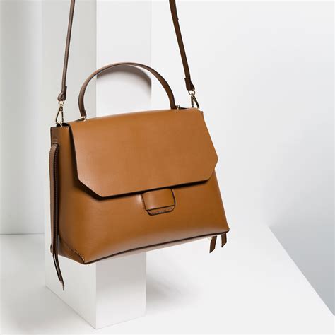 Zara Minimal City Bag in Brown | Lyst