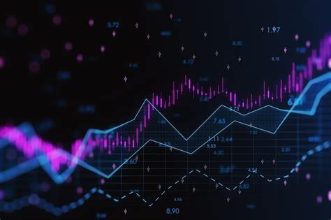 Premium Photo | Abstract glowing candlestick forex chart with index and ...