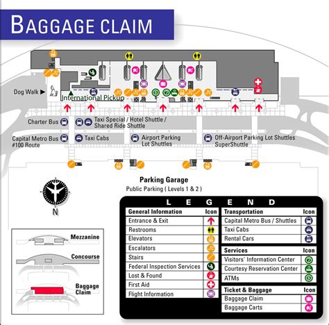 Austin Bergstrom Airport Map - Austin Bergstrom International - Austin ...