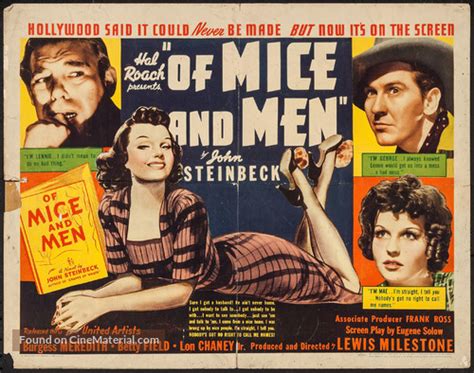 Of Mice and Men (1939) movie poster