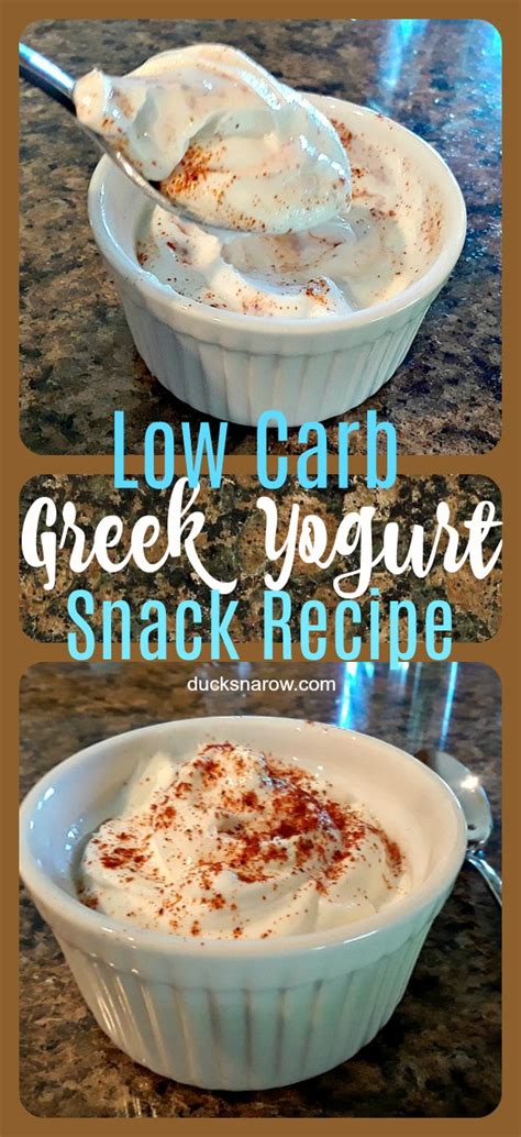 Super Easy Low Carb Greek Yogurt Snack For You - Ducks 'n a Row