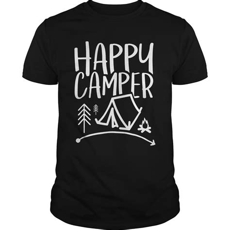 Happy Camper - Camping T-Shirt for Men Women and Kids