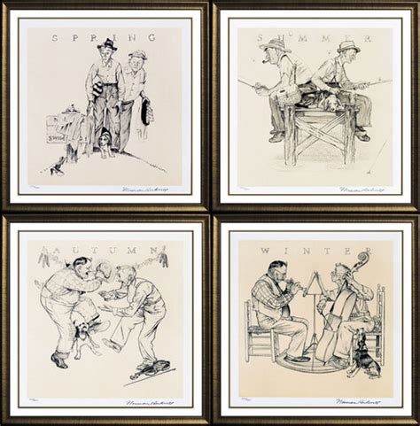 "Four Seasons" by Norman Rockwell | originalartbroker