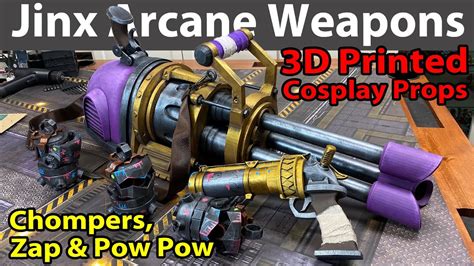 Jinx Arcane 3D-Printed Weapons for Cosplay - YouTube