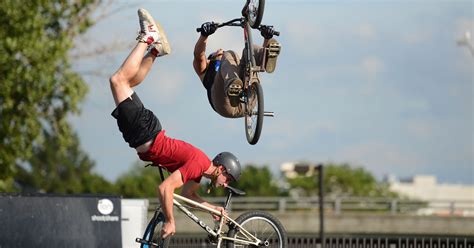 BMX trick team shows off skills