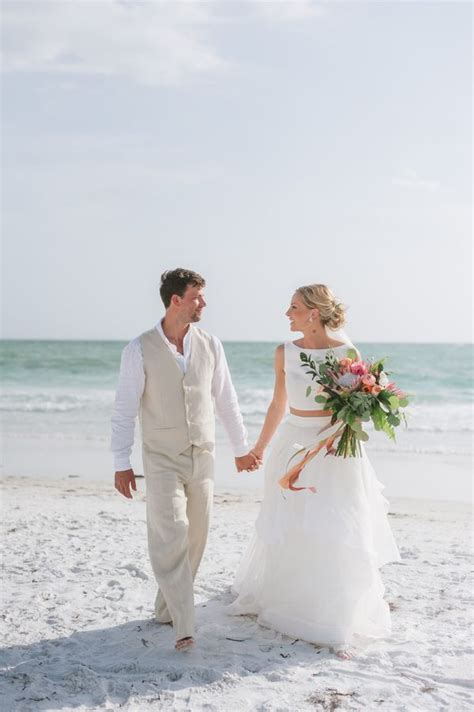 Tropical Siesta Key Beach Wedding - I Do List | Beach wedding, Beach wedding photos, Siesta key ...