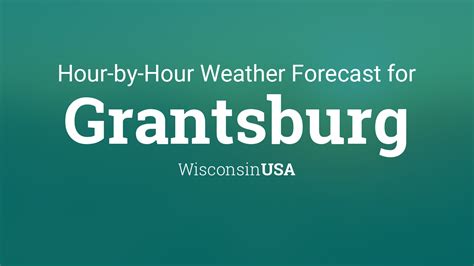 Hourly forecast for Grantsburg, Wisconsin, USA