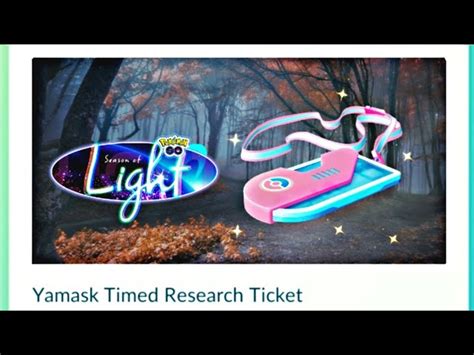 Yamask Timed Research Ticket In Pokemon Go | Pokemon Go New Event ...