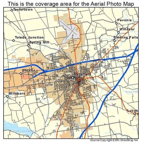 Aerial Photography Map Of Mansfield OH Ohio | Maps Of Ohio