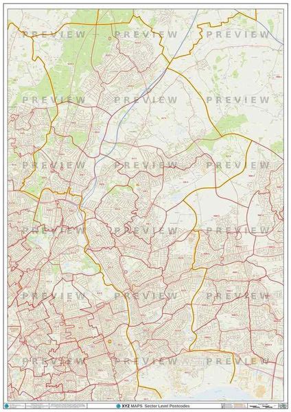 CB Postcode Map for the Cambridge Postcode Area GIF or PDF Download ...