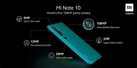 Xiaomi Mi Note 10 with 108MP camera is the global version of the Mi CC9 ...