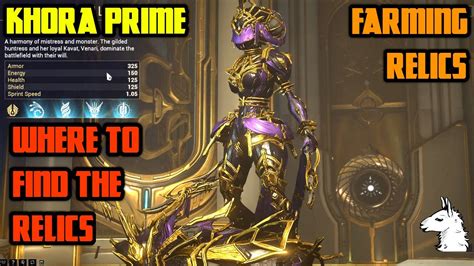 Let's Play Warframe - Khora Prime Farm (How To) - YouTube