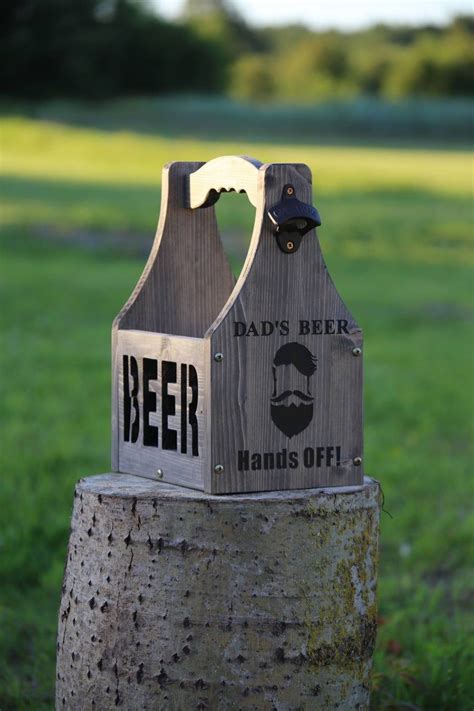 Beer Carrier Beer Caddy Beer Box 6 Pack Holder Wood Beer Caddy - Etsy | Houten projecten ...