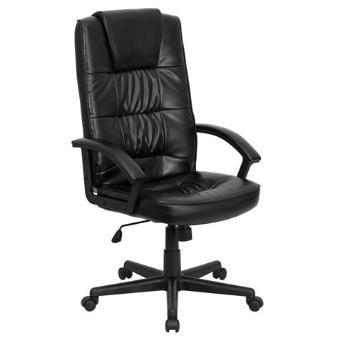 Flash Furniture High Back Black Leather Executive Office Chair by OJ Commerce GO-7102-GG - $117.69