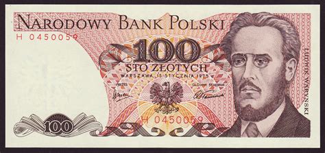 Poland 100 Zloty banknote 1975 Ludwik Warynski|World Banknotes & Coins ...