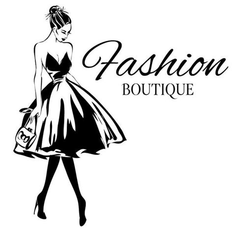 Fashion girl boutique vector design 03 free download