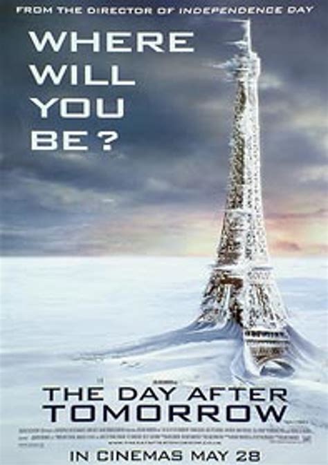 THE DAY AFTER TOMORROW (Eiffel Tower) (DOUBLE SIDED) POSTER buy movie ...