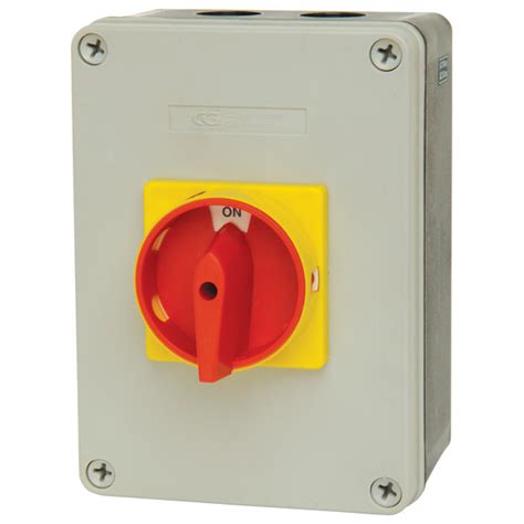 Europa Components LB634P 63A 4 Pole Rotary Isolator Switch | Rapid Online