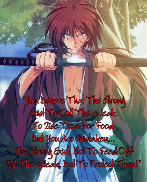 Rurouni Kenshin Anime You Believe That the Strong Exist to Cull the ...